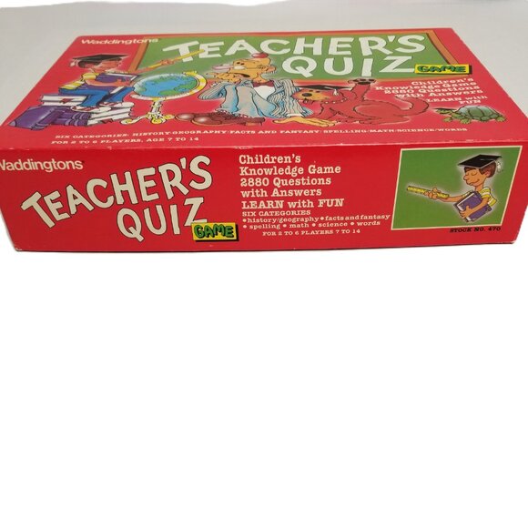 Waddingtons Teachers Quiz 1983 Board Game Complete Vintage Educational Trivia - Picture 3 of 13